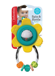 Infantino Spinning Rattle Baby Teether, Multicolor
