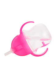 Munchkin Click Lock Tip & Sip Flexi Straw Cup, 7oz, Pink