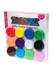 Moon Dough Creations Super Value Set DIY Clay Toys, 12 Pieces, Ages 3+