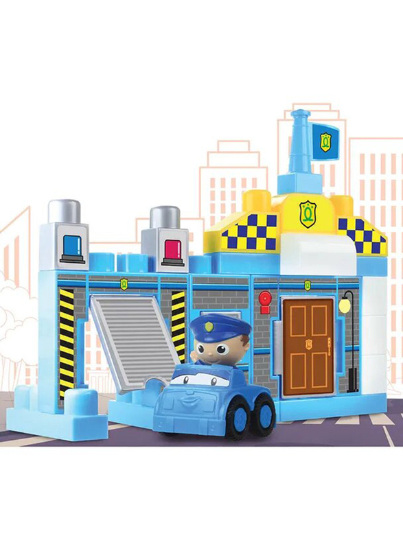 Moon Police Squad Building Block Toy Set, 23 Pieces, Ages 1+, Multicolour