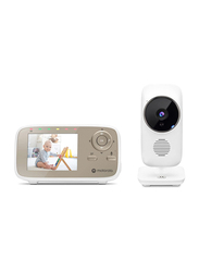 Motorola Video Baby Monitor with Digital Zoom, 2.8" Display, Two-way Audio and Room Temperature Display, White