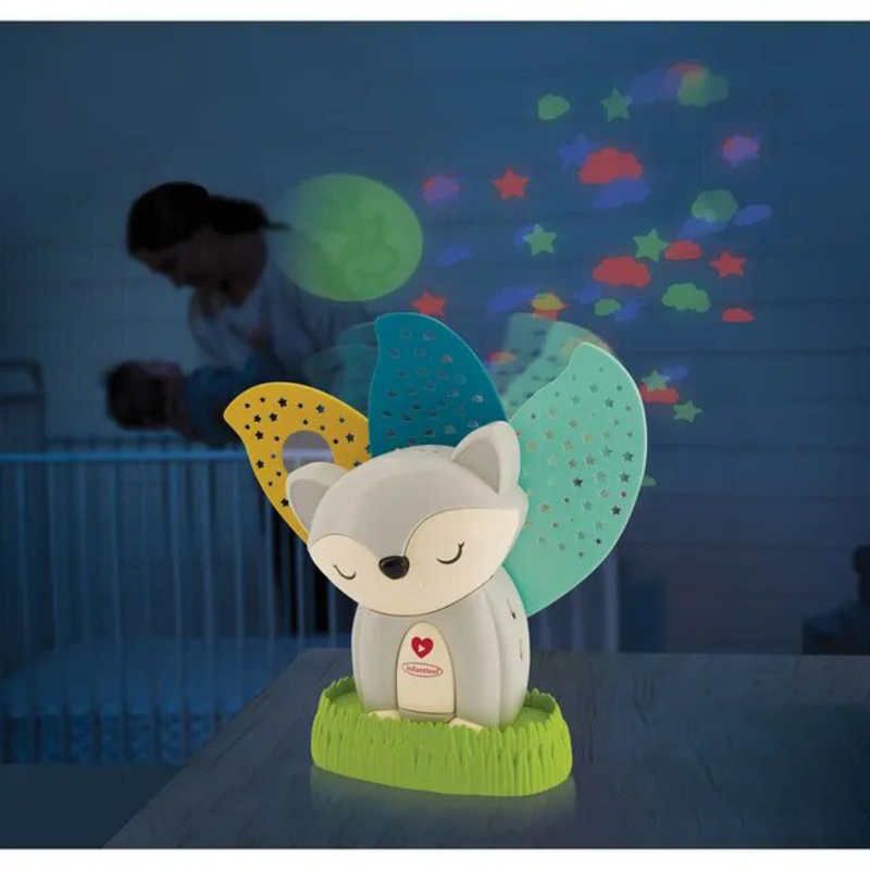 Infantino 3-in-1 Musical Soother & Night Light Projector, Grey