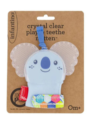 Infantino Crystal Clear Play & Teethe Mitten, Blue