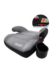 Moon Kids Booster Car Seat with Isofix and Cup Holder, Grey