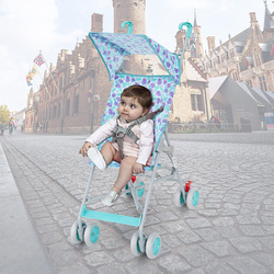 Moon Jet Ultra Light Weight and Compact Foldable Dino Printed Buggy Baby Stroller, Blue