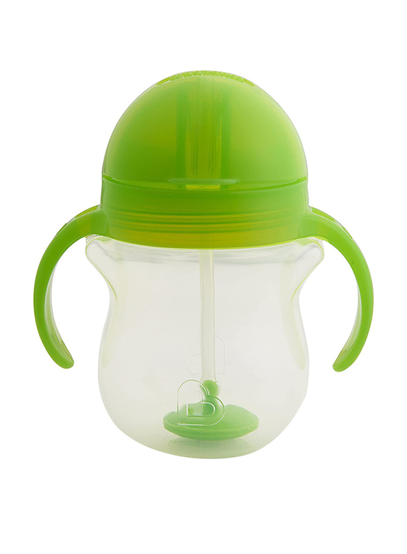 Munchkin Click Lock Tip & Sip Flexi Straw Cup, 7oz, Green