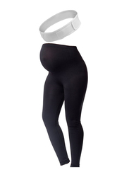 Carriwell Pack 16 Maternity Adjustable Support Belt with Support Legging, Large/Extra Large/Extra Large, White/Black