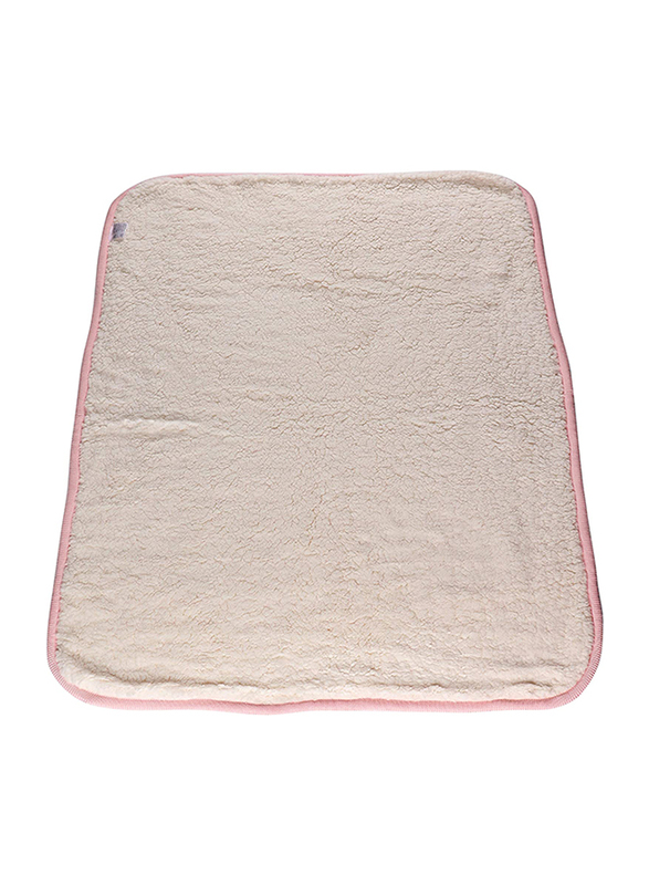 مون بطانية محبوكة من القطن والفرو، حجم كبير، 70 × 102 سم، زهري