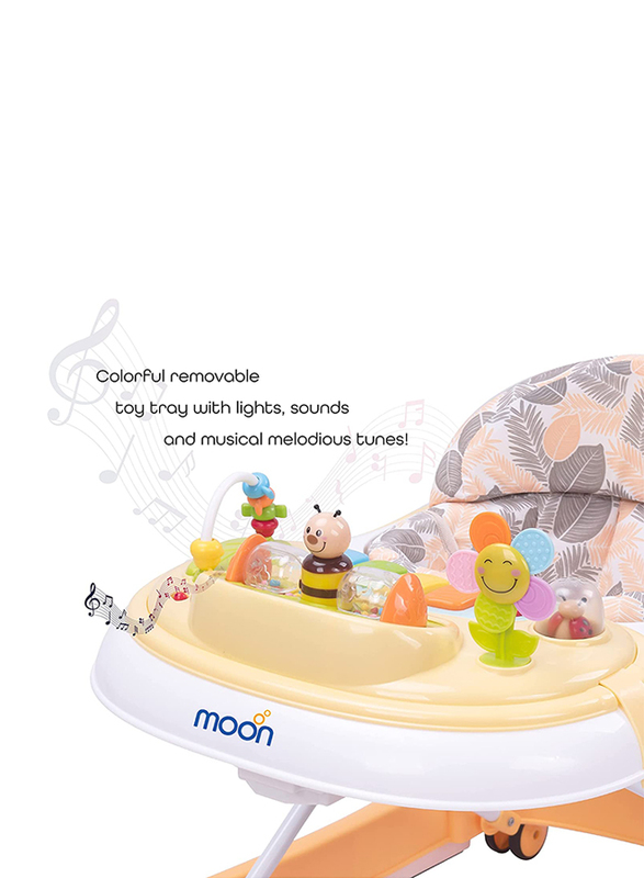 Moon Chase Baby Walker, Peach