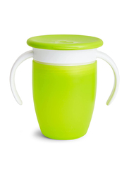 Munchkin Miracle 360 Degree Trainer Cup with Lid, 7oz, Green