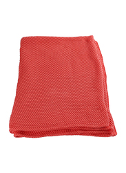 مون برام بطانية مهد من القطن للأطفال، 80 × 110 سم، برتقالي