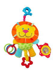 Moon Lion Pull String Musical Toy for Stroller, Car Seats and Diaper Bags, 3 Months +, Multicolor