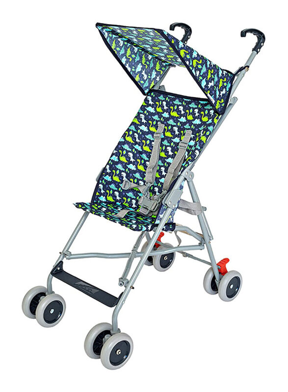 

Moon Jet Dinosaur Printed Buggy Single Baby Stroller, 6 Months +, Multicolor