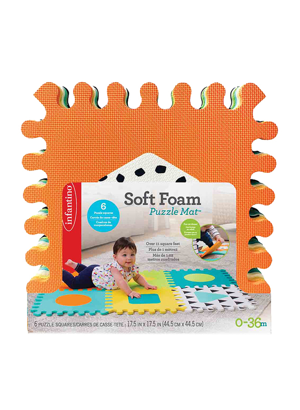 Infantino 6-Pieces Gaga Soft Foam Puzzle Mat