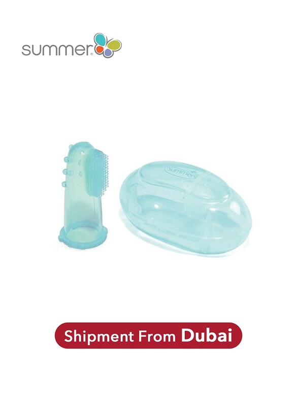 

Summer Infant Finger Toothbrush with Case for Kids, Blue