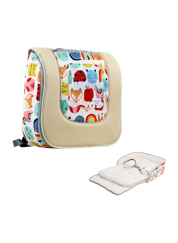 

Moon Travalo Animal Print Portable Travel Baby Bed & Backpack Bag, Multicolour