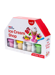 Moon Dough Creation Ice Cream Shop DIY Clay Toys, 4 Pieces, Ages 3+