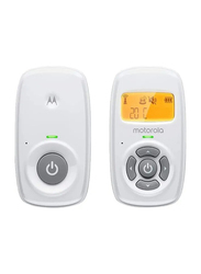 Motorola Step-Up Digital Audio Baby Monitor with Room Temperature Display, White