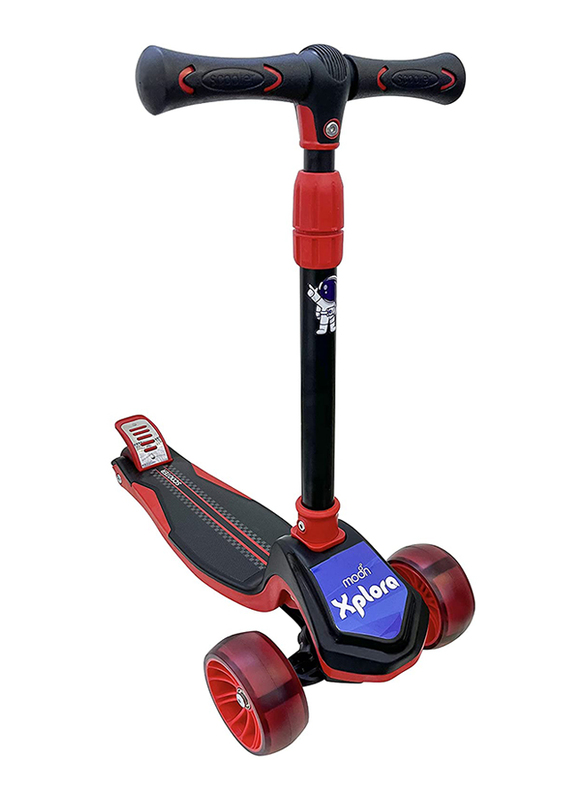 Moon Xplora Foldable Scooter for Toddler, Ages 3+, Red/Black