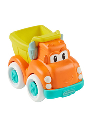 Infantino Grip & Roll Soft Wheels Baby Dump Truck, Ages 0+ Months, Orange/Yellow/Green