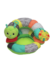 Infantino Gaga Prop A Pillar Tummy Time & Seated Support Playmat, Green/Red/Yellow