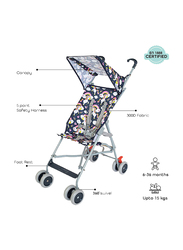 Moon Jet Unicorn Printed Buggy Single Baby Stroller, 6 Months +, Multicolor