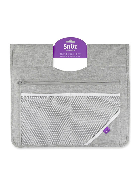 Snuz Pod Storage Pocket & Portable Changing Bag, 40 x 35cm, Grey