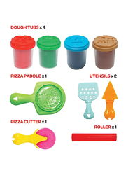 Moon Dough Creation Pizza Treat DIY Clay Toys, 4 Pieces, Ages 3+