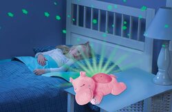 Summer Infant Slumber Buddies Projection and Melodies Soother, Dozing Hippo, Pink