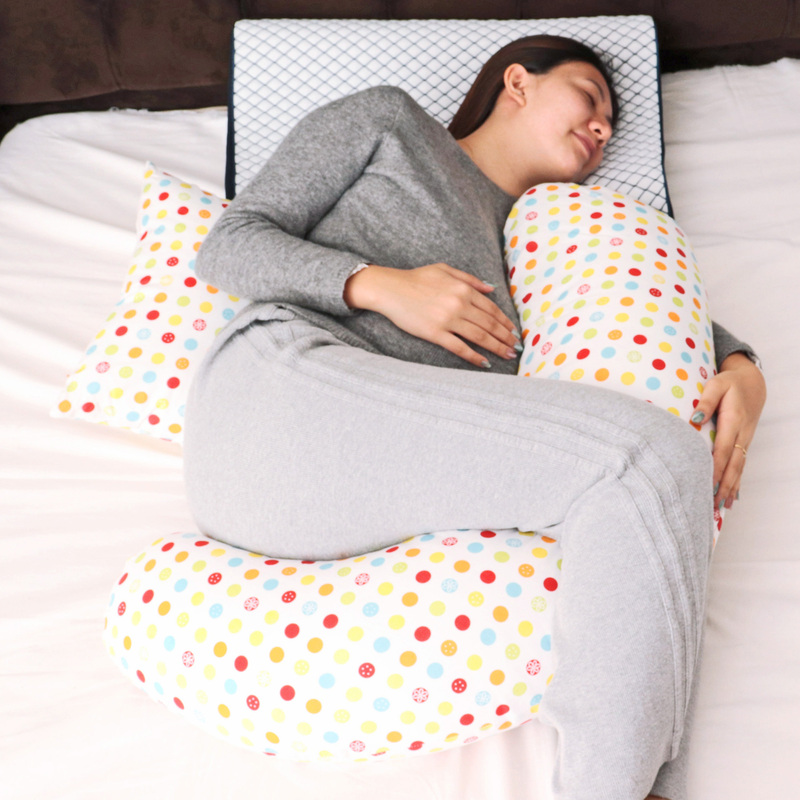Moon Printed Multi-Position Pregnancy Pillow, Multicolor