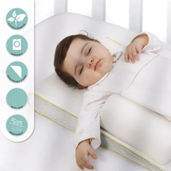 Moon Organic Breathable Sleep Positioner, White