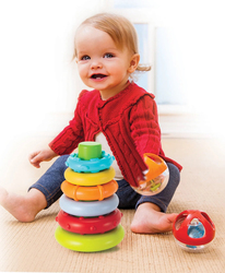 Infantino Rock N Stack Rings, IN315212, Multicolour