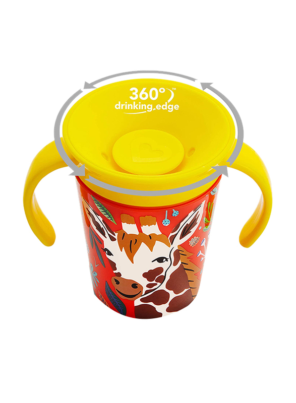 Munchkin Giraffe Miracle 360 Degree Wildlove Trainer Cup, 6oz, Multicolour