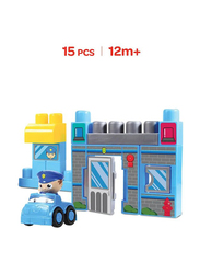Moon Police Patrol Building Block Toy Set, 15 Pieces, Ages 1+, Multicolour