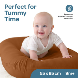 Moon Baby Lounger, Ages 9+ Months, 95 x 55cm, Brown