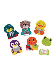 Infantino Mix & Match Bath Sticker Toy Pals for Baby, Multicolour