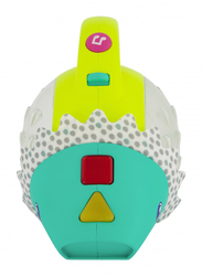 Infantino Push & Pop Musical Light-Up Mini-Vac Hedgehog Toy, Ages 6+ Months, Multicolour