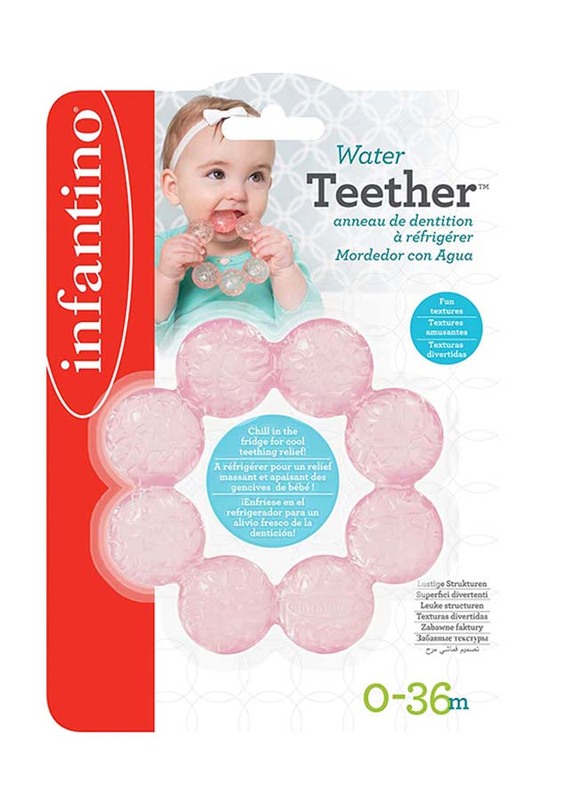 Infantino Water Baby Teether, Grape Fruit/Pink