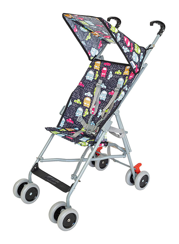 

Moon Jet Cars Printed Buggy Single Baby Stroller, 6 Months +, Multicolor