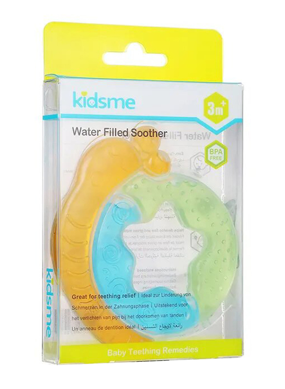 Kidsme Water Filled Caterpillar Soother, Yellow/Blue