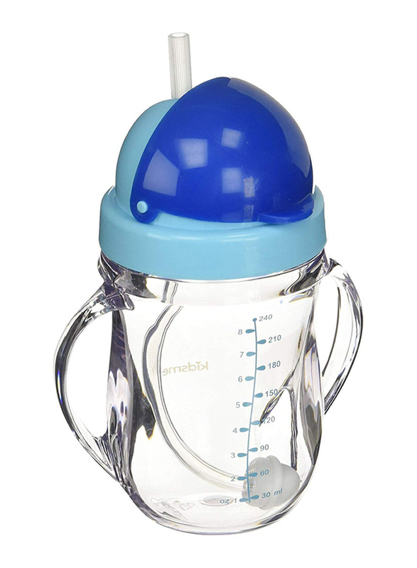 Kidsme Tritan Training Cup with Flexible Weighted Straw, Aquamarine