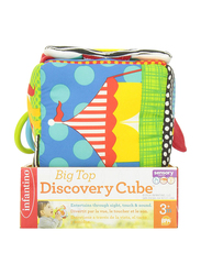 Infantino Peek & Seek Sensory Discovery Cube, Multicolor