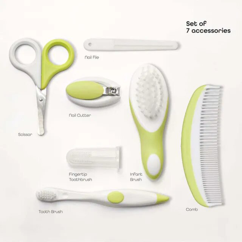 Moon Baby Health Care Grooming Set, White/Green