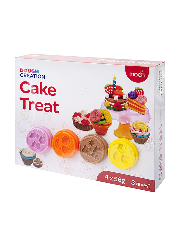 

Moon Dough Creation Cake Treat DIY Clay Toys, 4 Pieces, Ages 3+