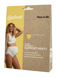Carriwell Crossover Sleeping Maternity & Nursing Bra with Support Panty, White/Black, Extra Large