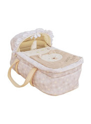 Moon Honey Bear Moses Basket, Bedside Sleeper & Carrycot, Beige