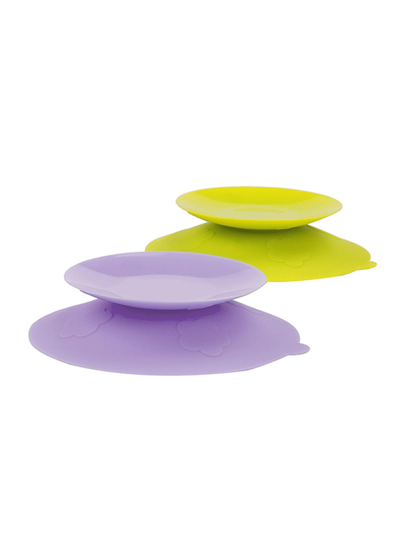 Kidsme Stay-in-Place Placemat Set, Purple/Green