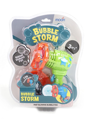 Moon Bubble Storm Gun, Blowing Bubble Maker Toy, Green, Ages 3+