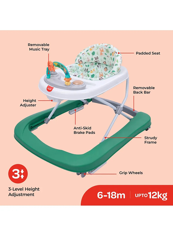 Moon Stride Baby/Child Walker with Music, Green