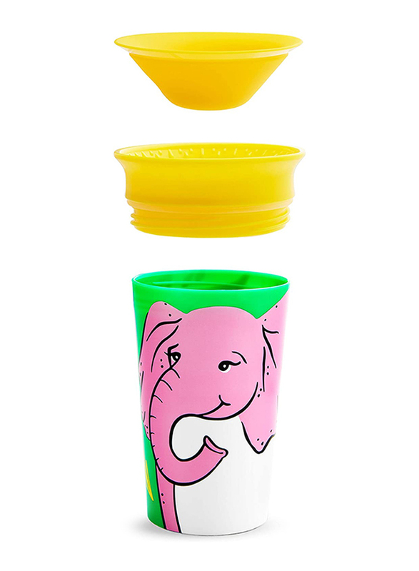 Munchkin Elephant Miracle 360 Degree Wildlove Sippy Cup, 9oz, Multicolour